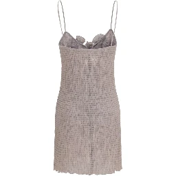 Beige Lyocell Casual Dress