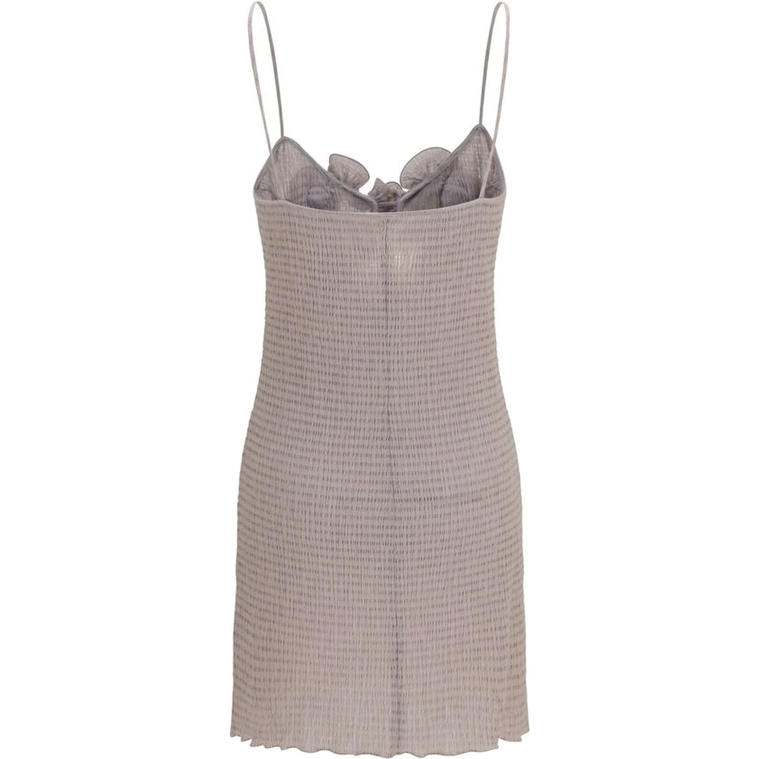 Beige Lyocell Casual Dress