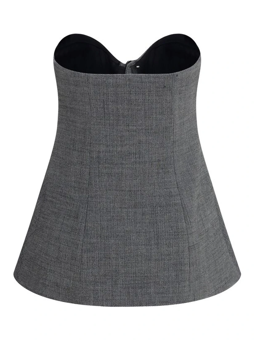 Gray Wool Oves Aries Corset