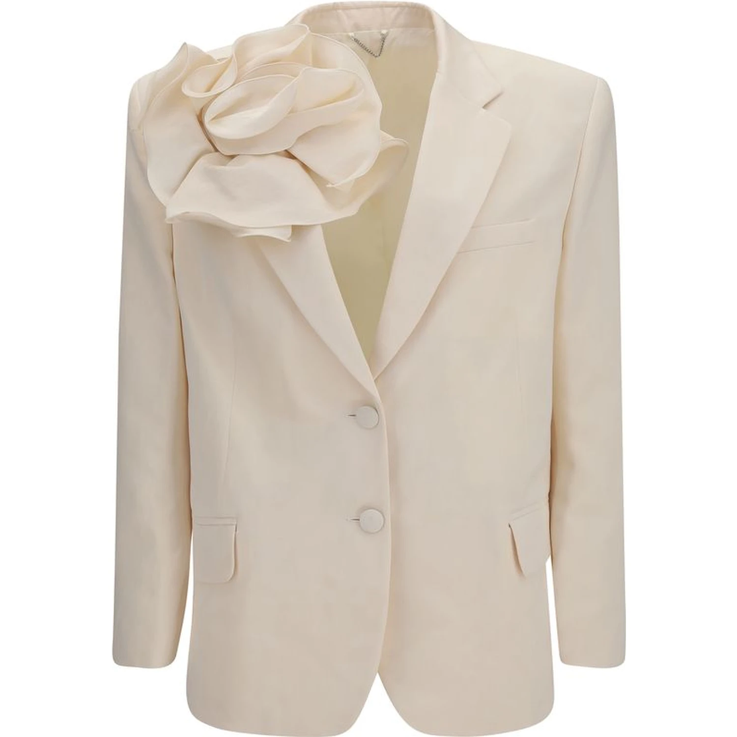 Beige Cotton Blazer