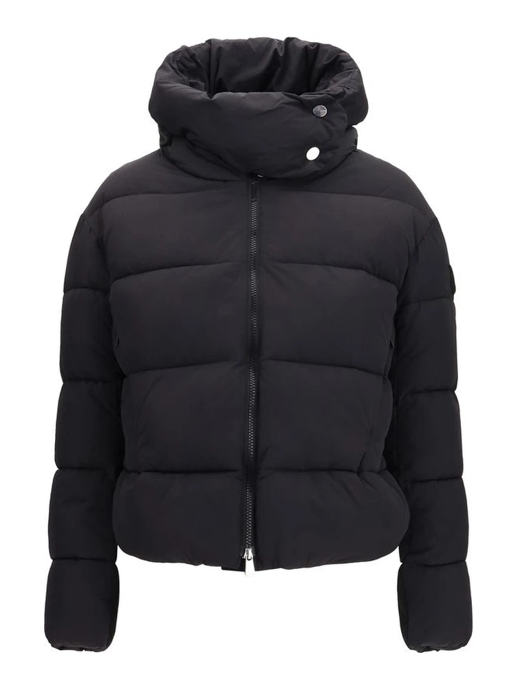 Black Nylon Full-Length Jacket