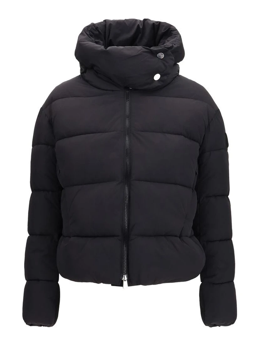Black Nylon Full-Length Jacket