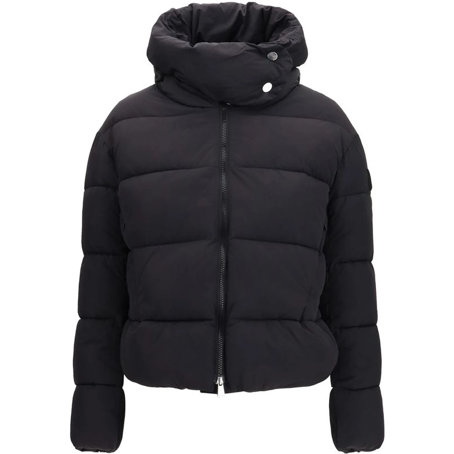 Black Nylon Full-Length Jacket