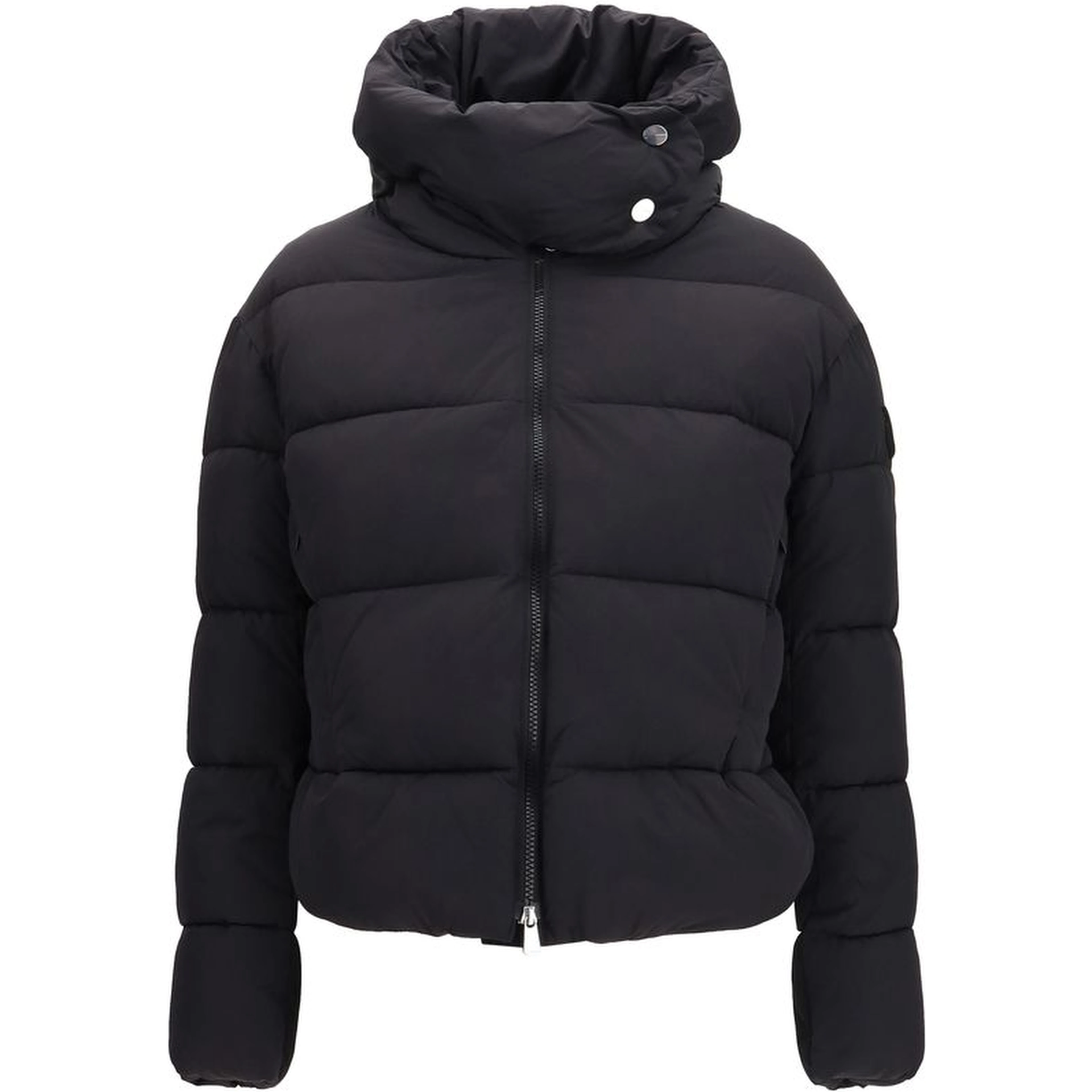 Black Nylon Full-Length Jacket