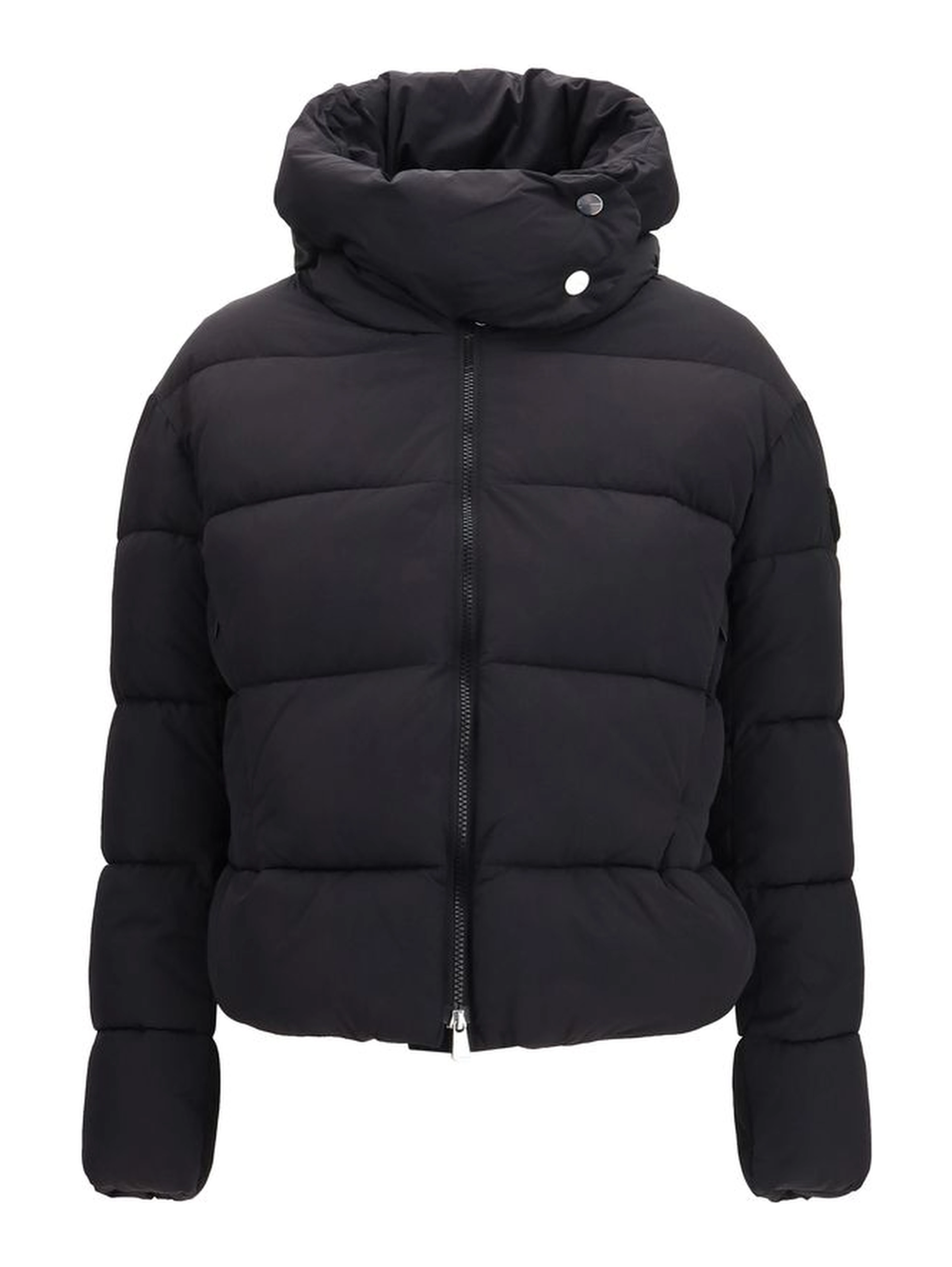 Black Nylon Full-Length Jacket