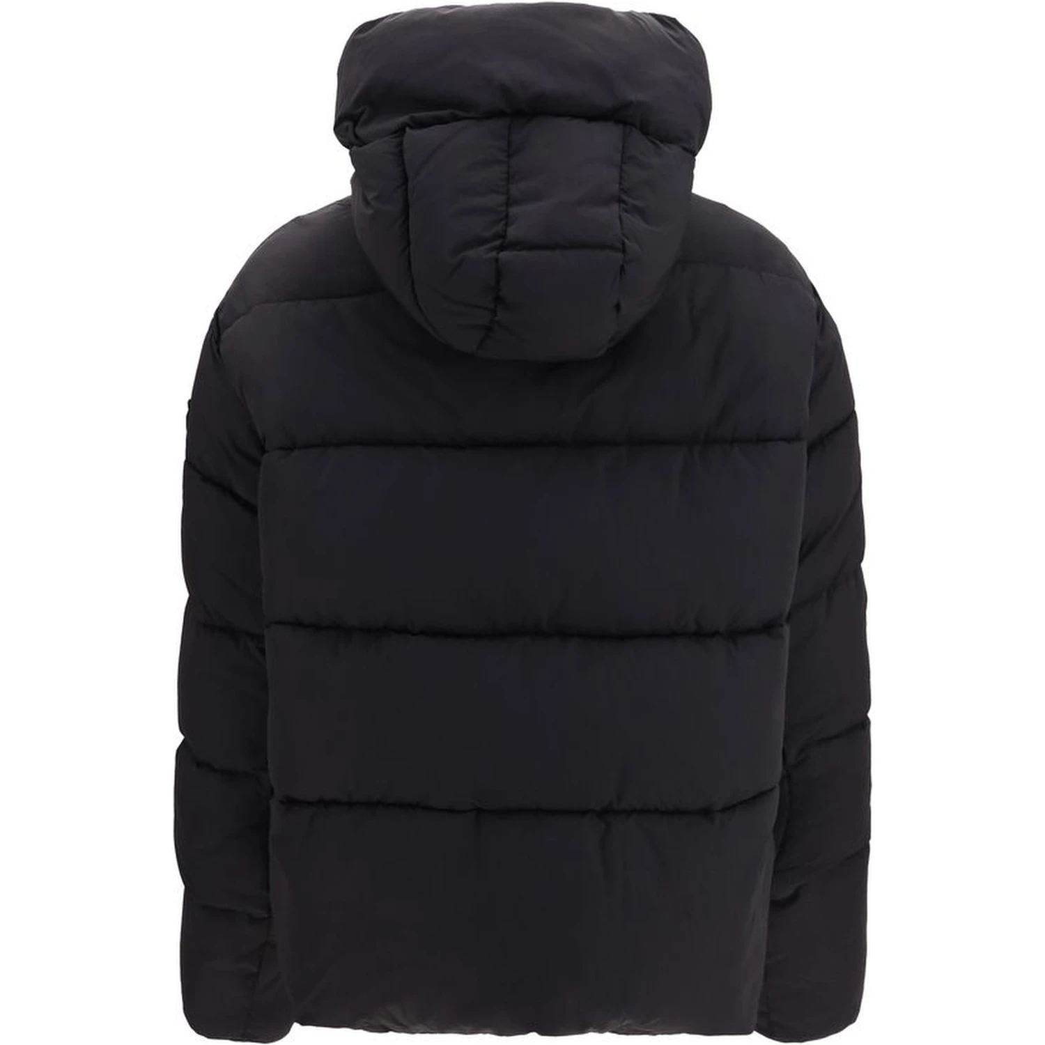 Black Nylon Full-Length Jacket