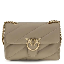Gray Calf Leather Bos Taurus Shoulder Bag