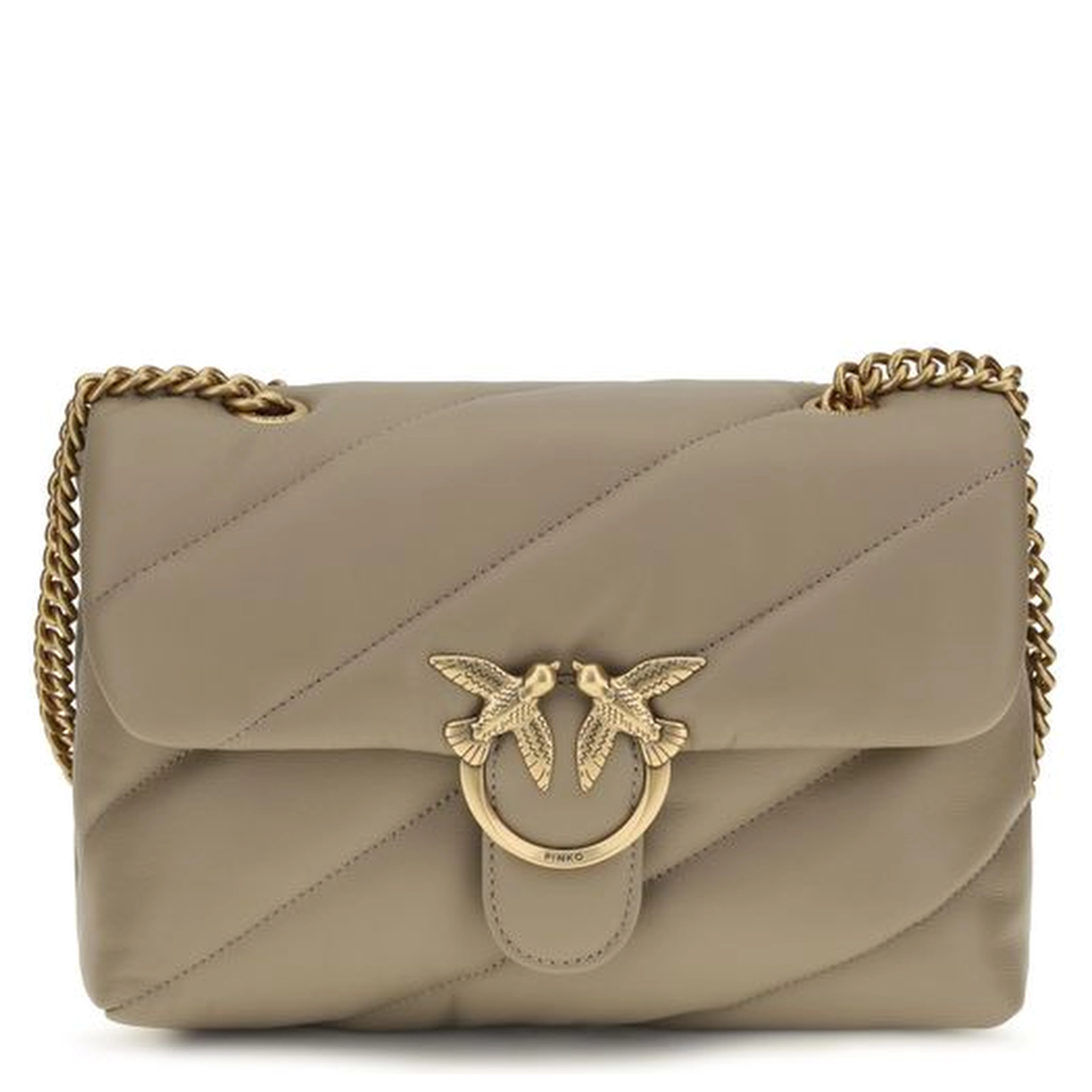 Gray Calf Leather Bos Taurus Shoulder Bag
