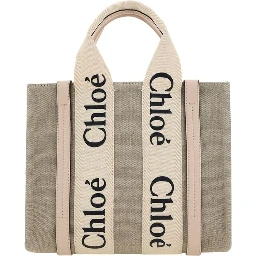 Brown Linen Handbag
