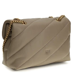 Gray Calf Leather Bos Taurus Shoulder Bag