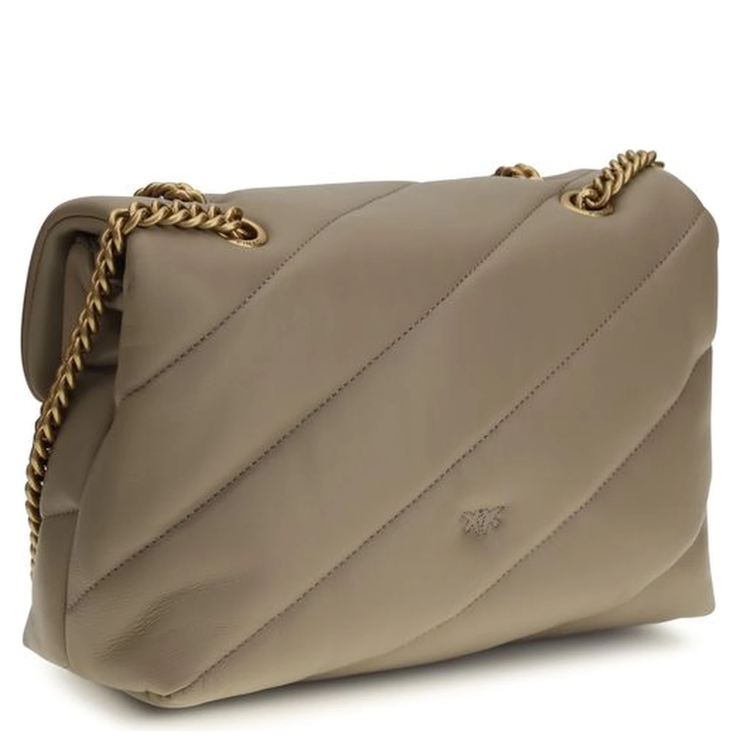 Gray Calf Leather Bos Taurus Shoulder Bag