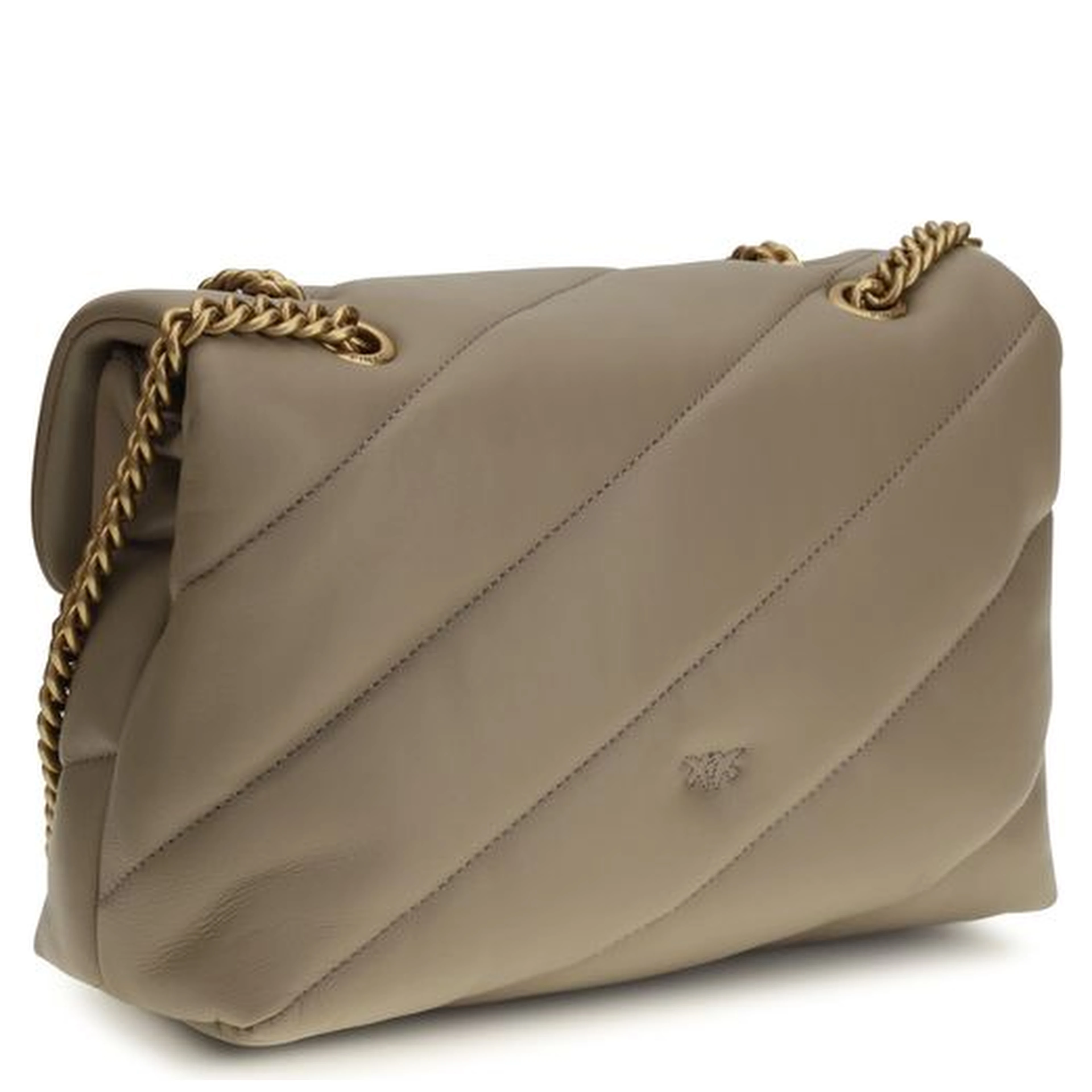 Gray Calf Leather Bos Taurus Shoulder Bag