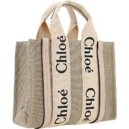 Brown Linen Handbag