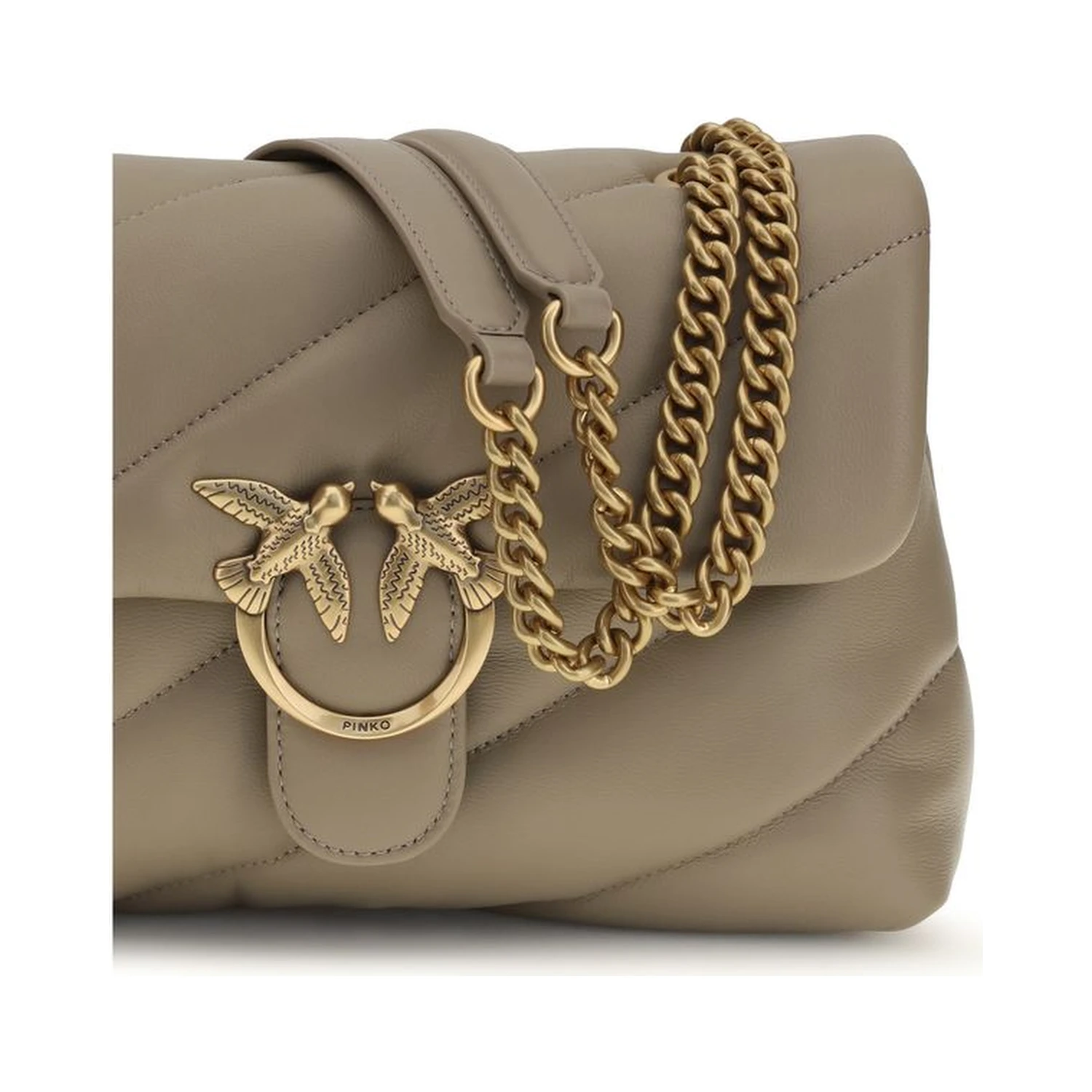 Gray Calf Leather Bos Taurus Shoulder Bag