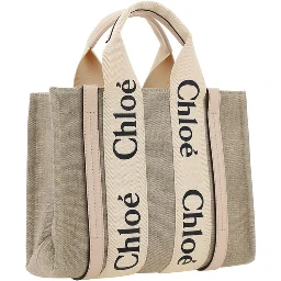 Brown Linen Handbag