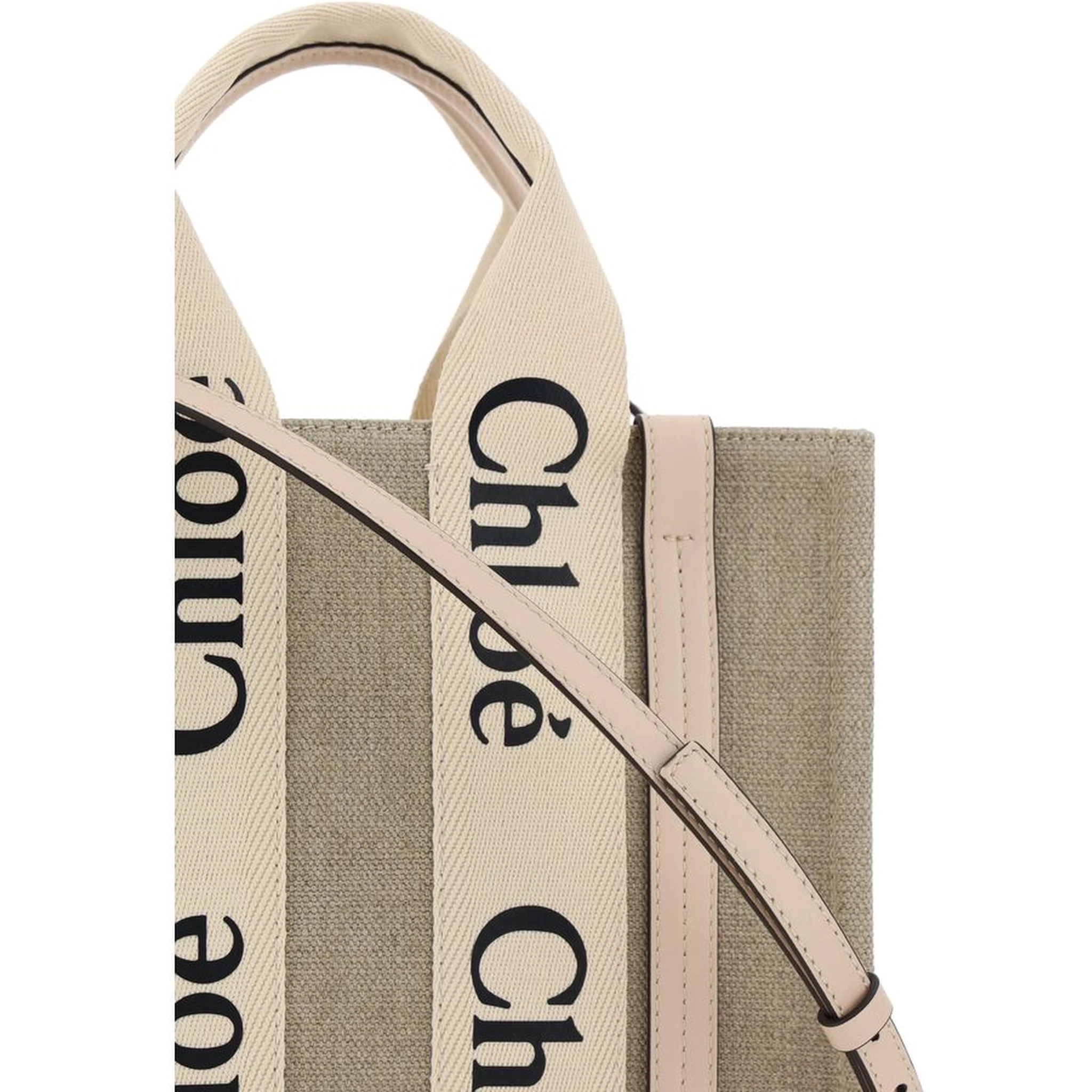 Brown Linen Handbag