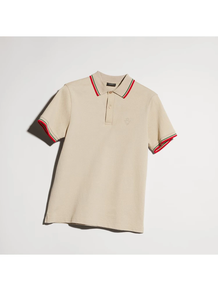 Short sleeves cotton polo shirt