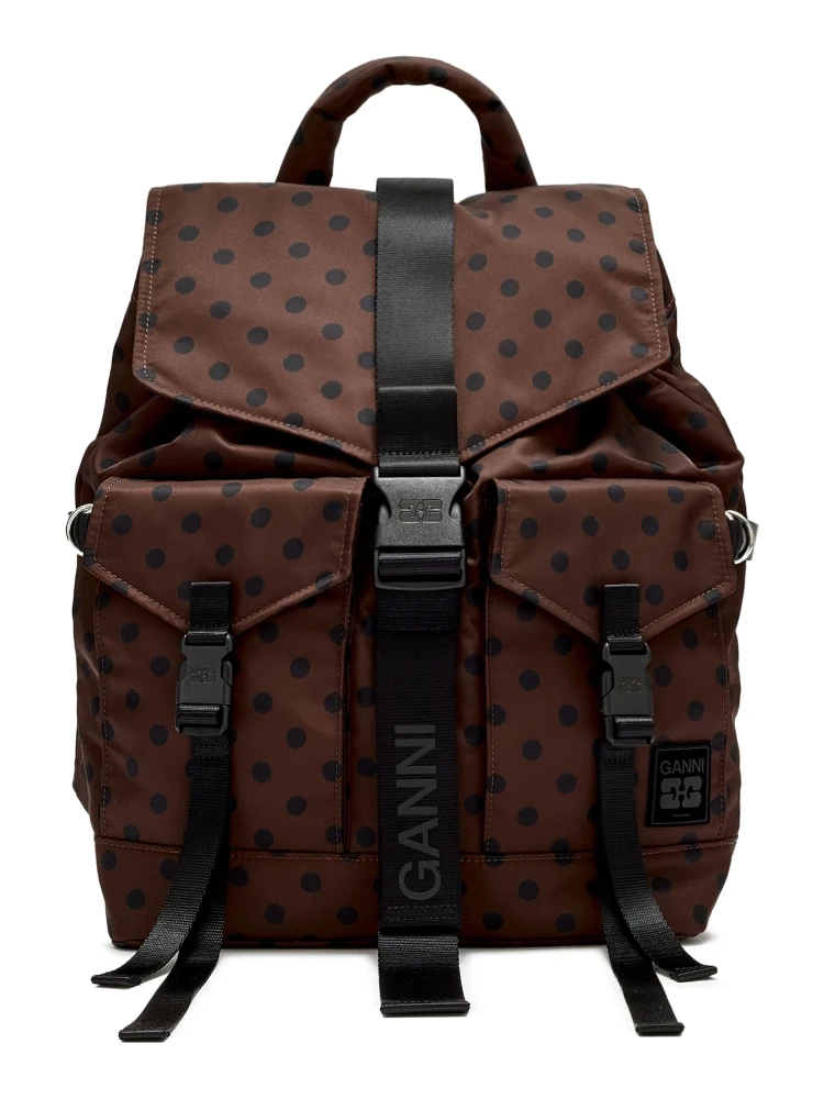 RE TECH PRINTED NYLON BACKPACK