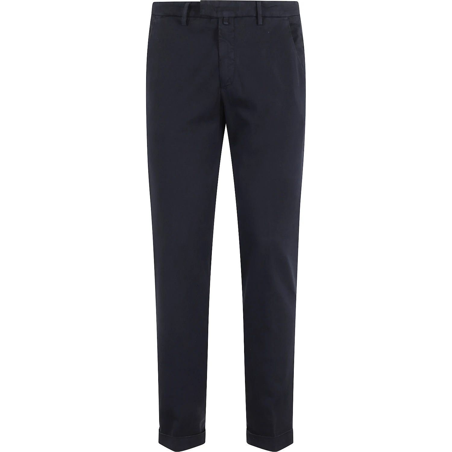 PANT V PIATTO RASO DI COTONE