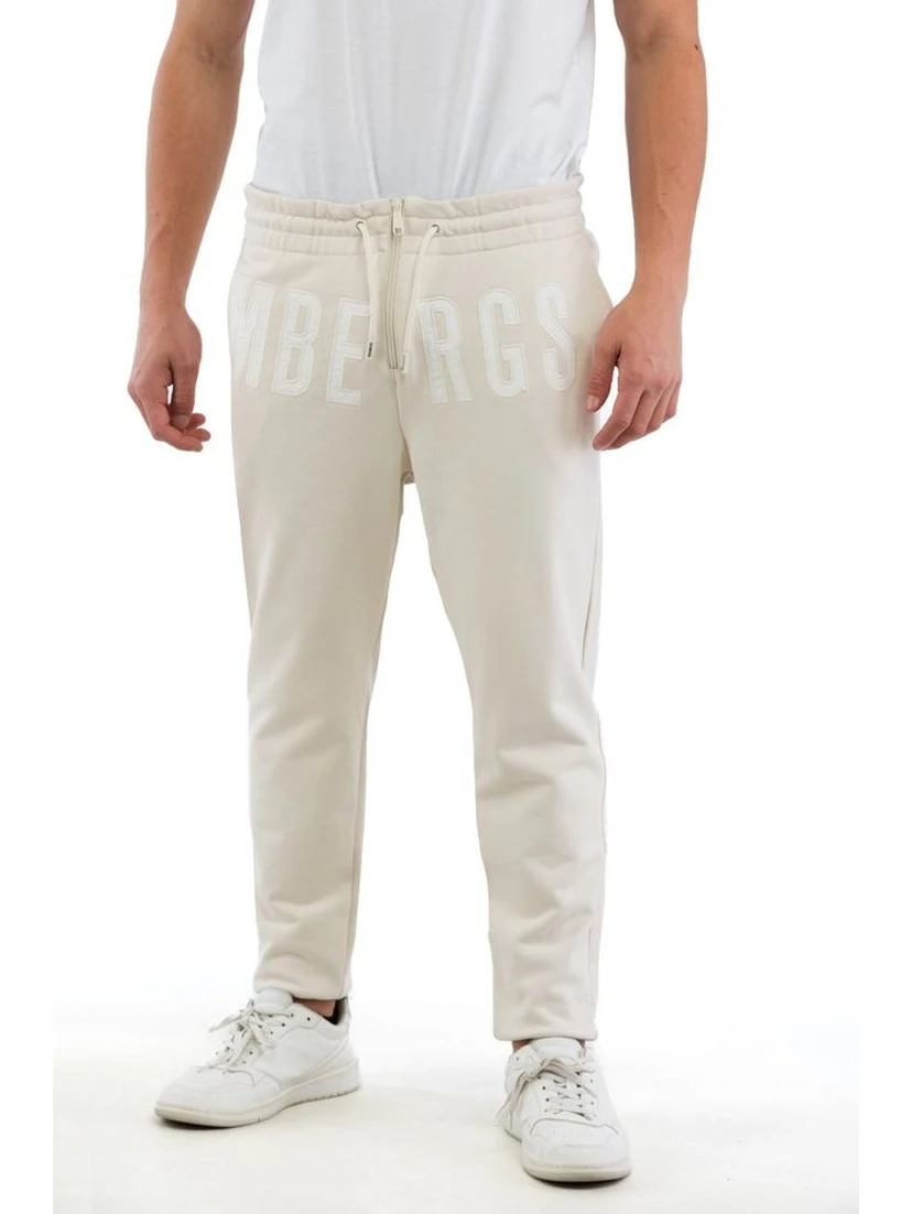 Beige Cotton Joggers (Workout Pants)