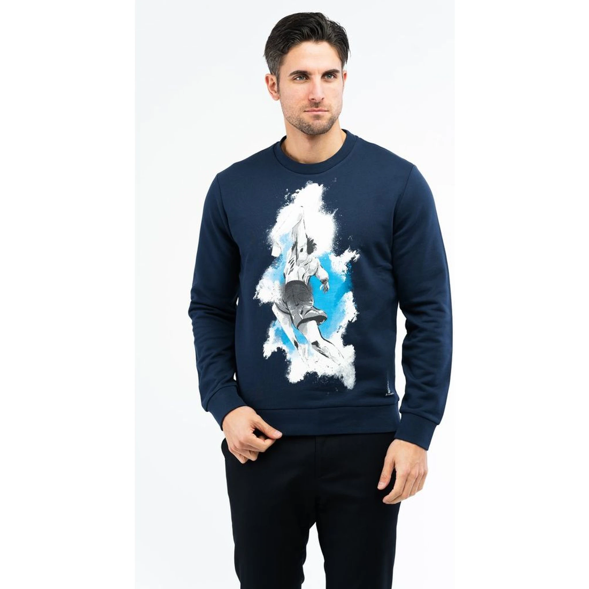 Blue Cotton Sweatshirt