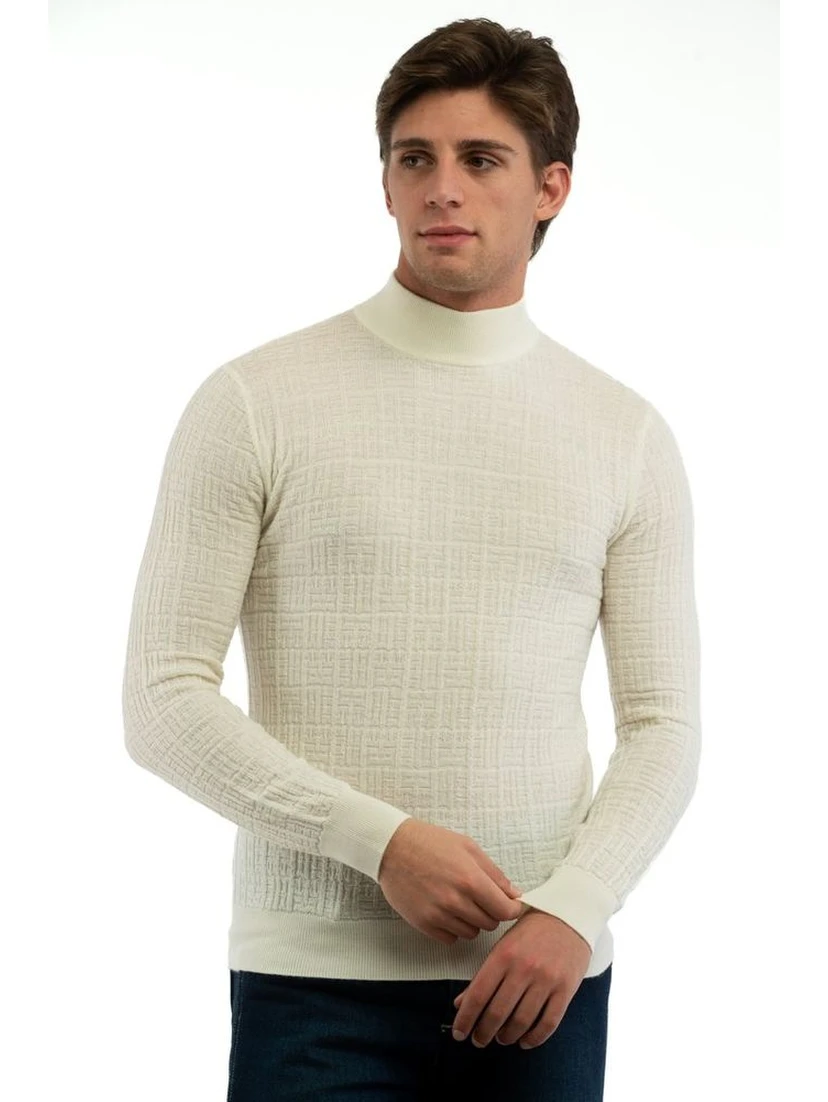 White Wool Turtleneck