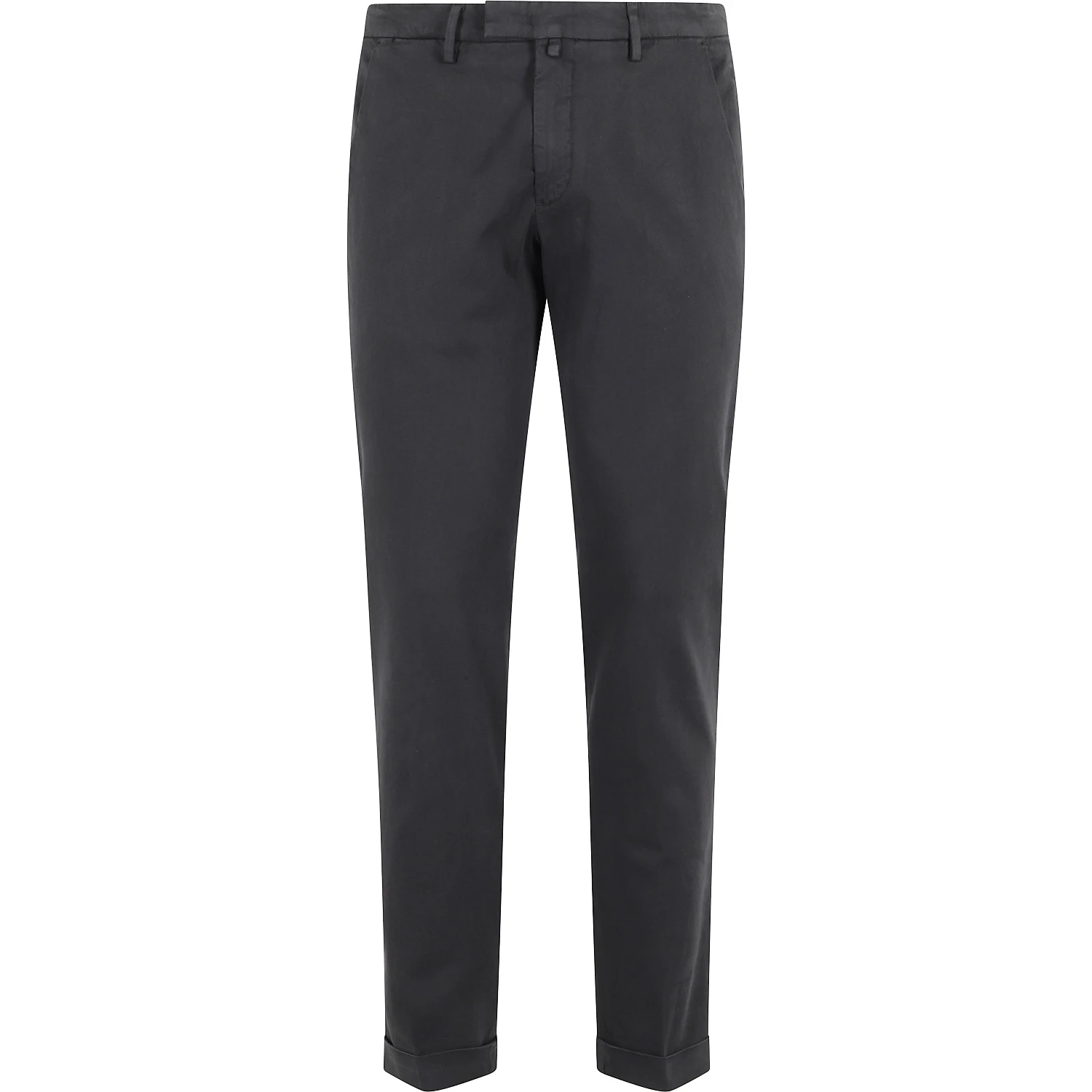PANT V PIATTO RASO DI COTONE