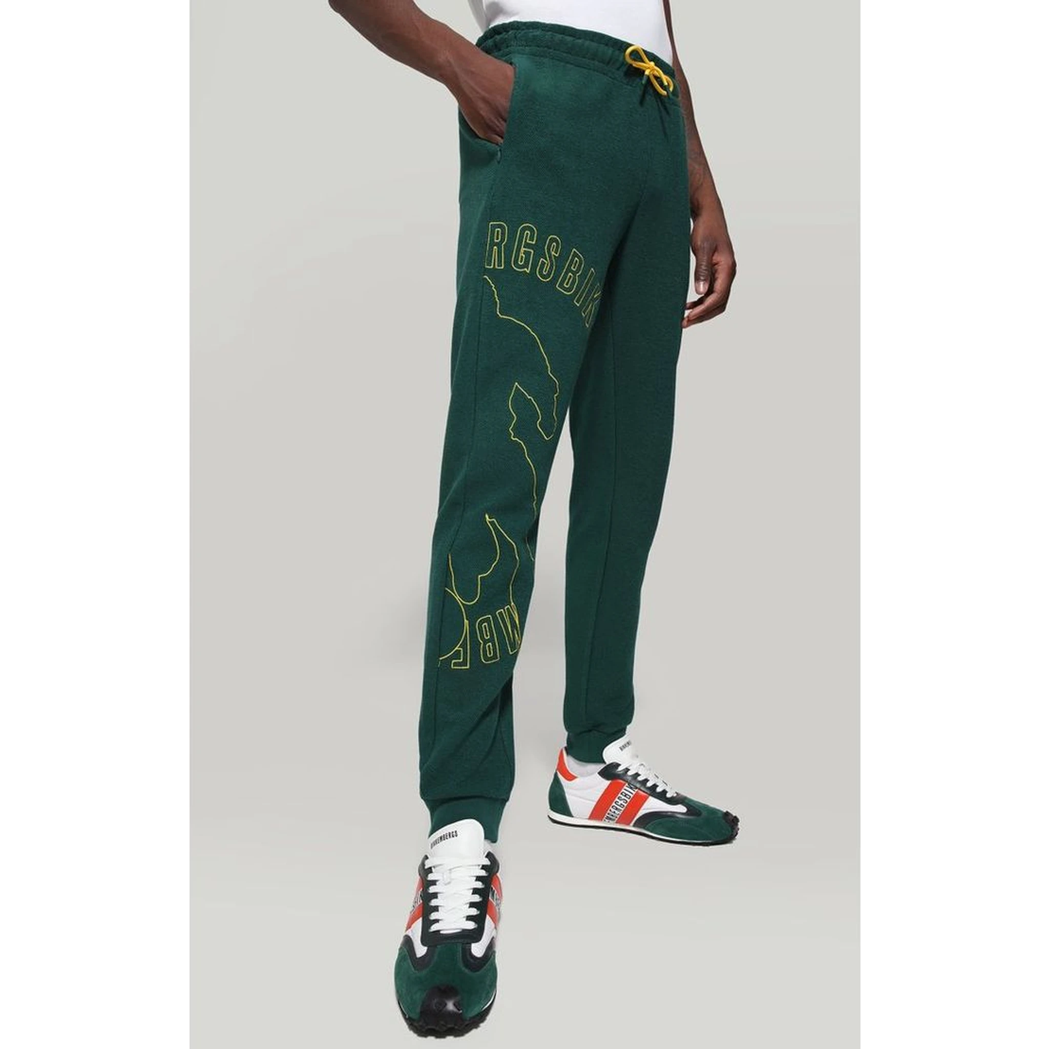 Bicolor Cotton Joggers (Workout Pants)