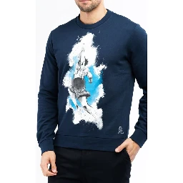 Blue Cotton Sweatshirt
