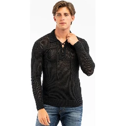 Black Cotton Polo Shirt