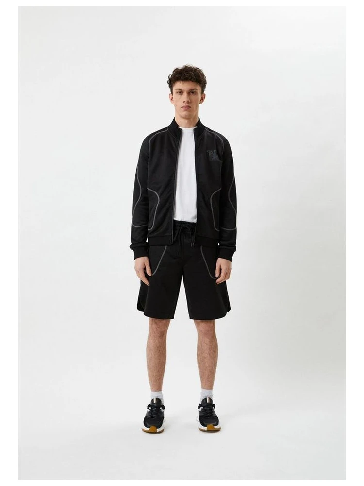 Black Polyester Sweatshirt