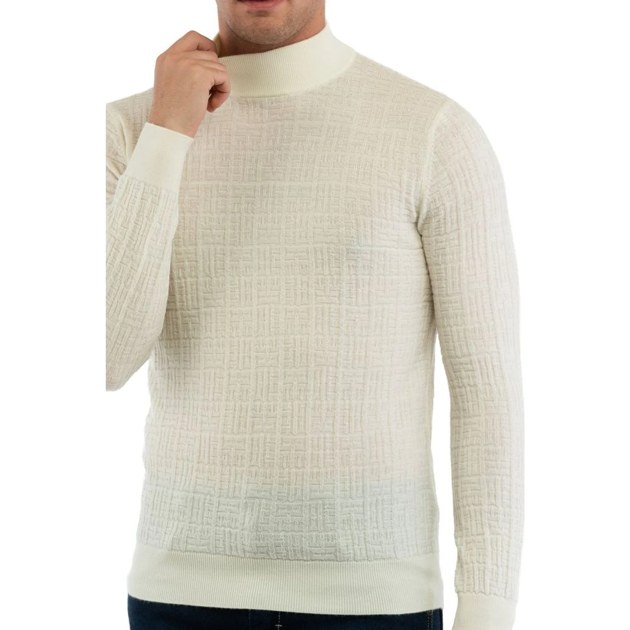 White Wool Turtleneck