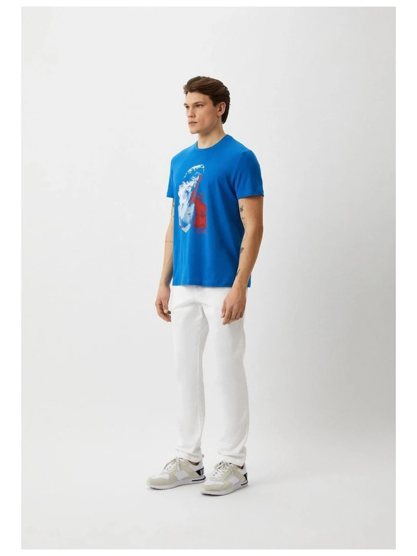 Light Blue Cotton T-Shirt