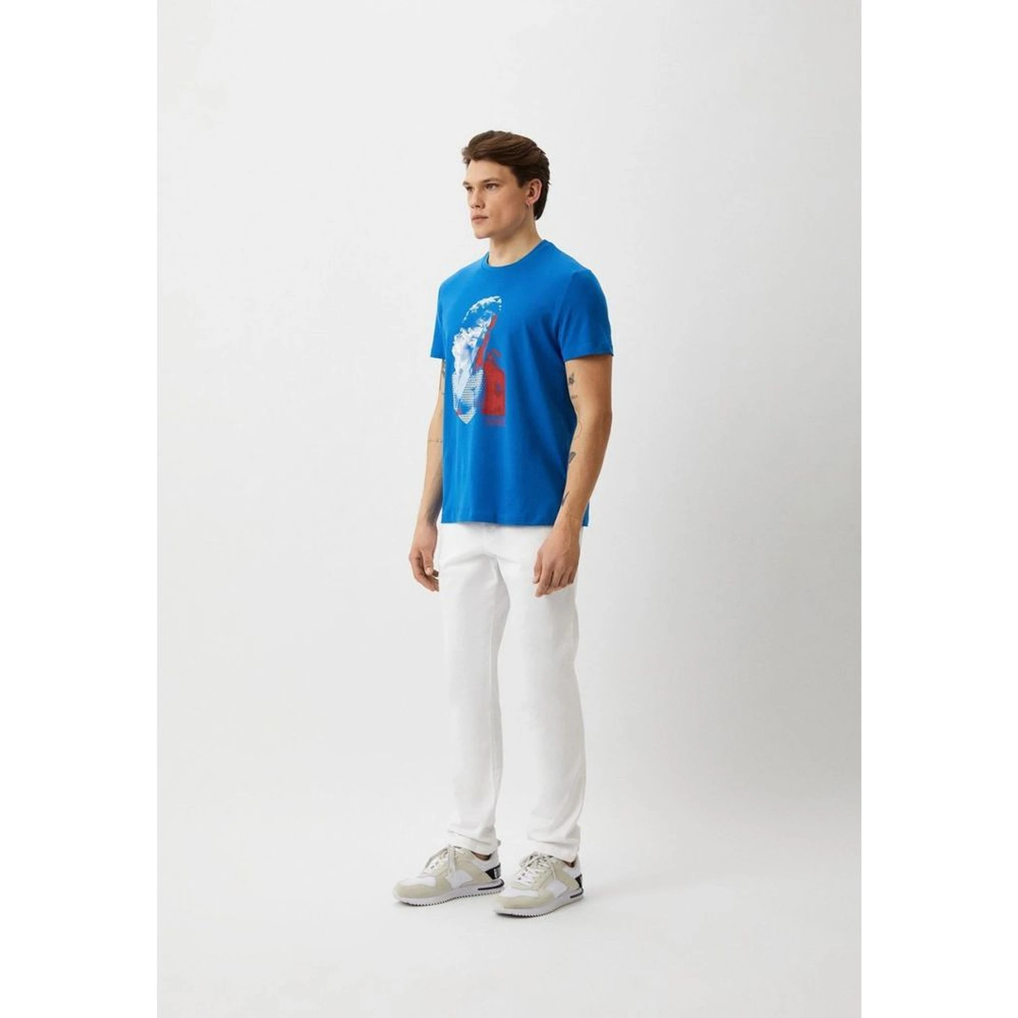 Light Blue Cotton T-Shirt