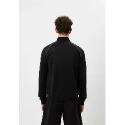 Black Polyester Sweatshirt