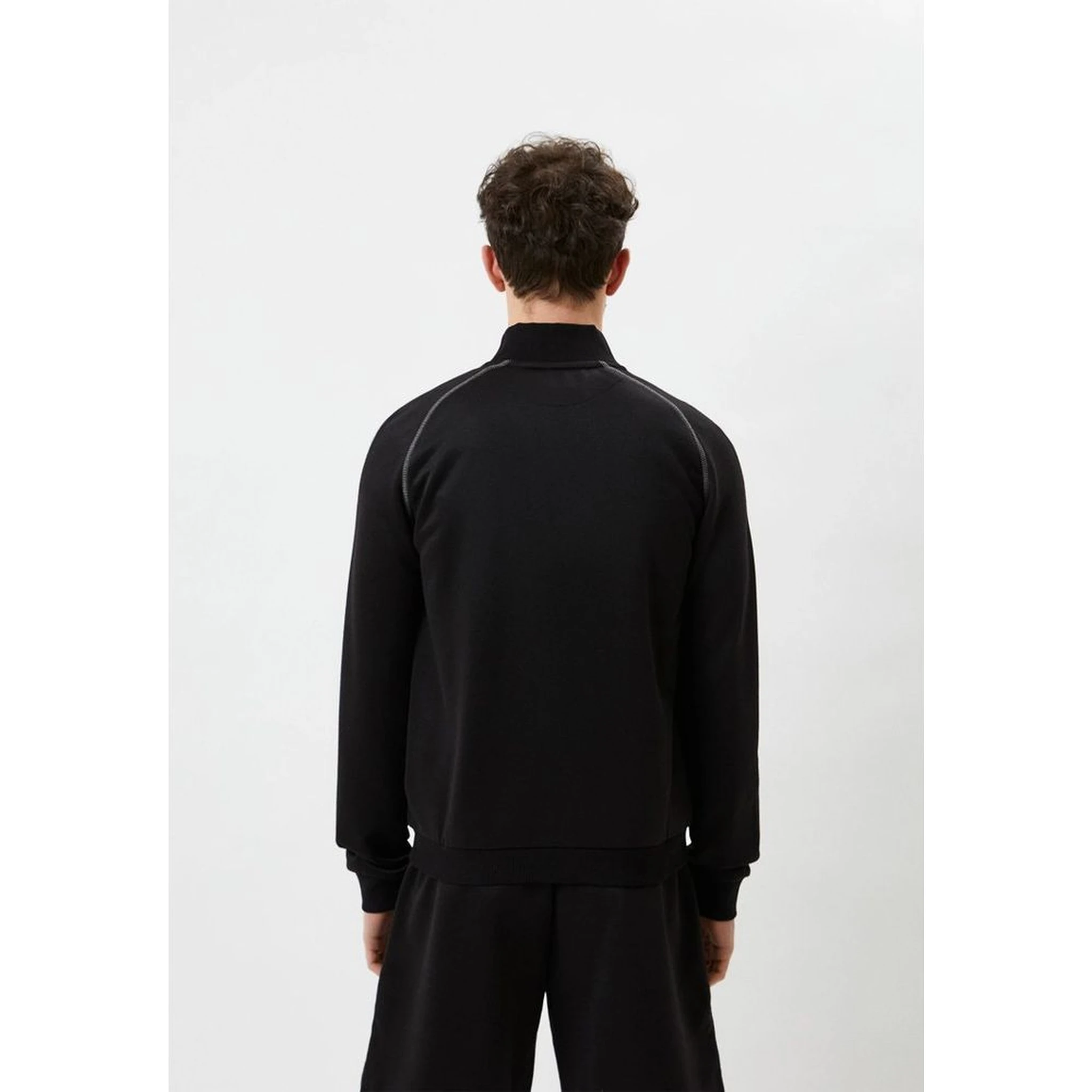 Black Polyester Sweatshirt