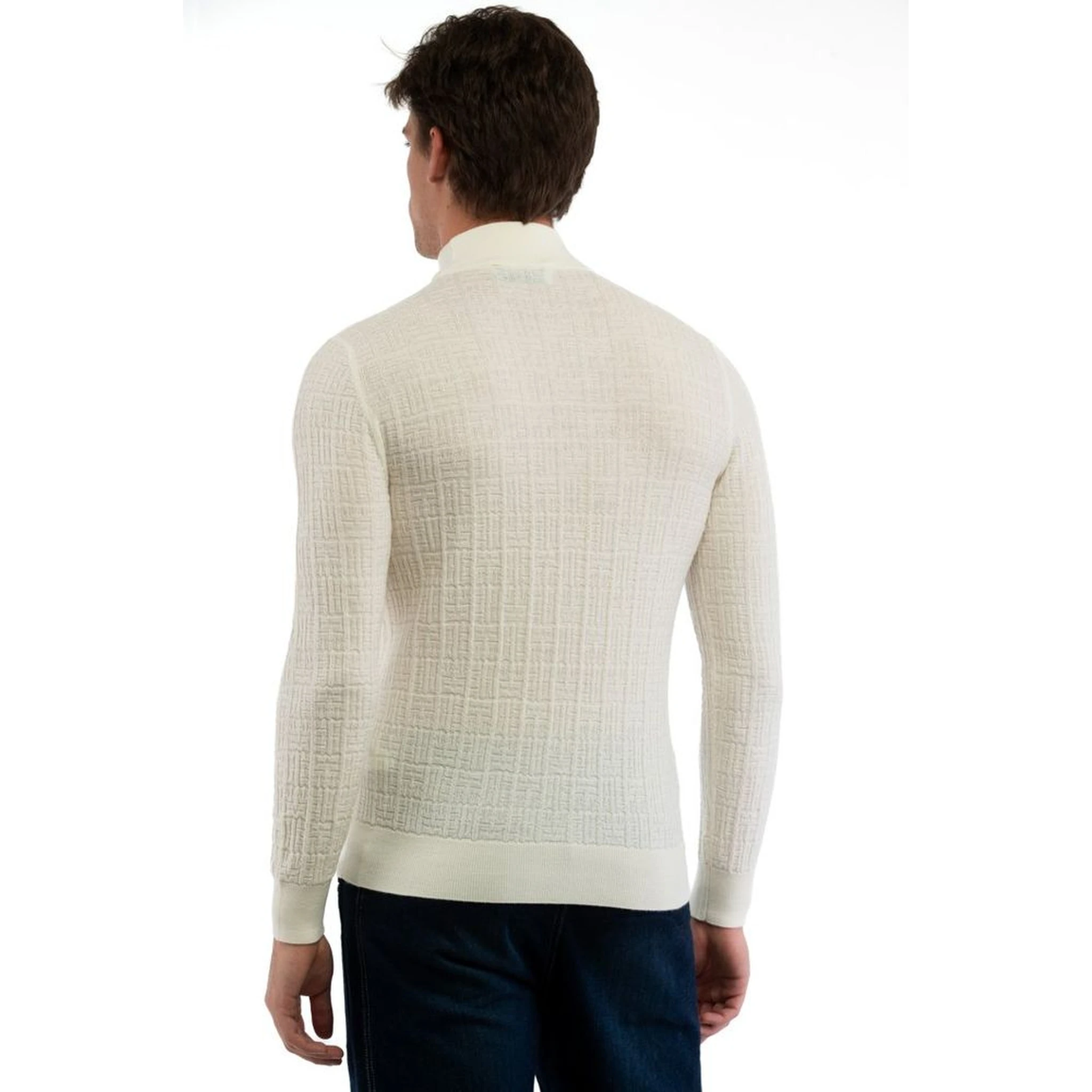 White Wool Turtleneck
