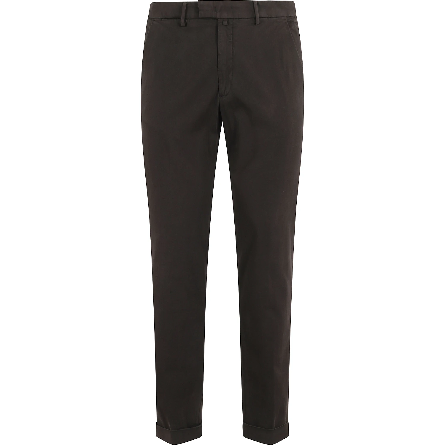 PANT V PIATTO RASO DI COTONE
