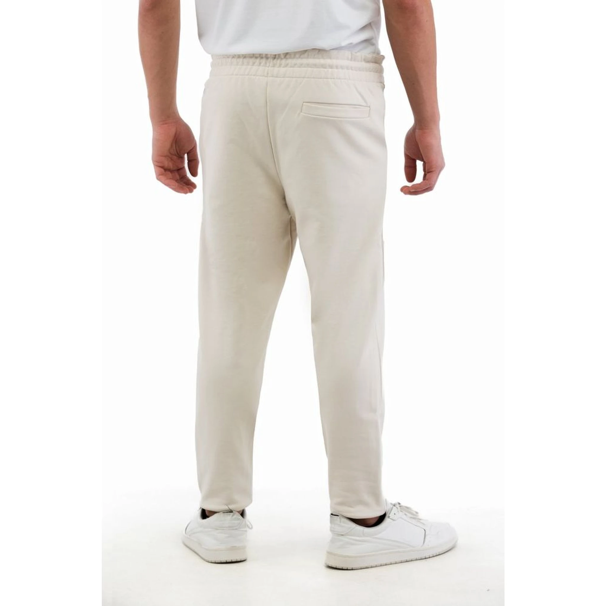 Beige Cotton Joggers (Workout Pants)