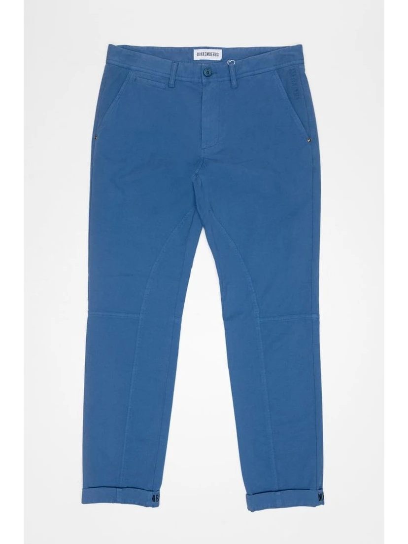 Blue Cotton Joggers (Workout Pants)
