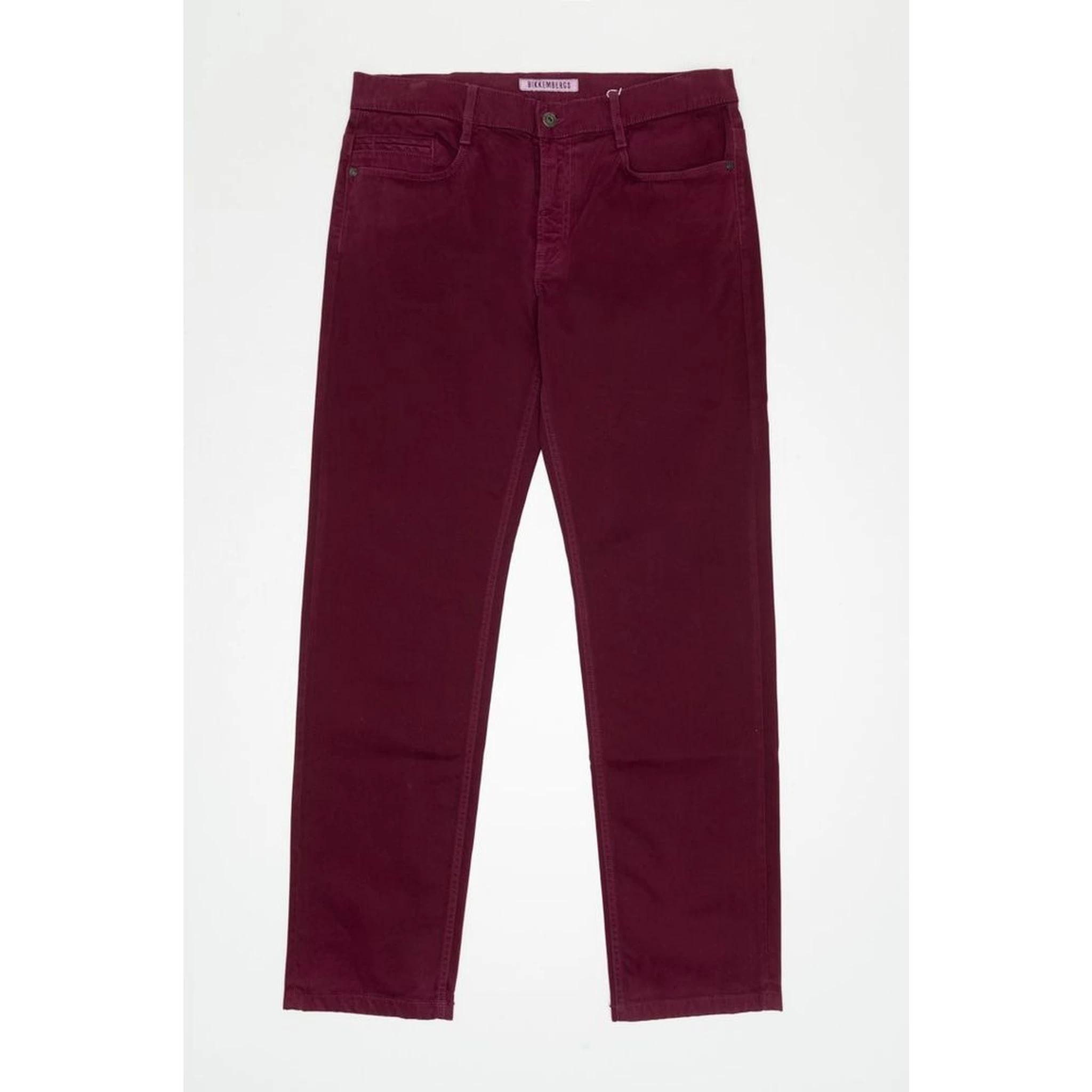 Bordeaux Cotton Slim Fit Jeans