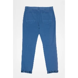 Blue Cotton Joggers (Workout Pants)