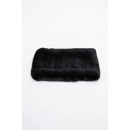 Black Modacrylic Scarf