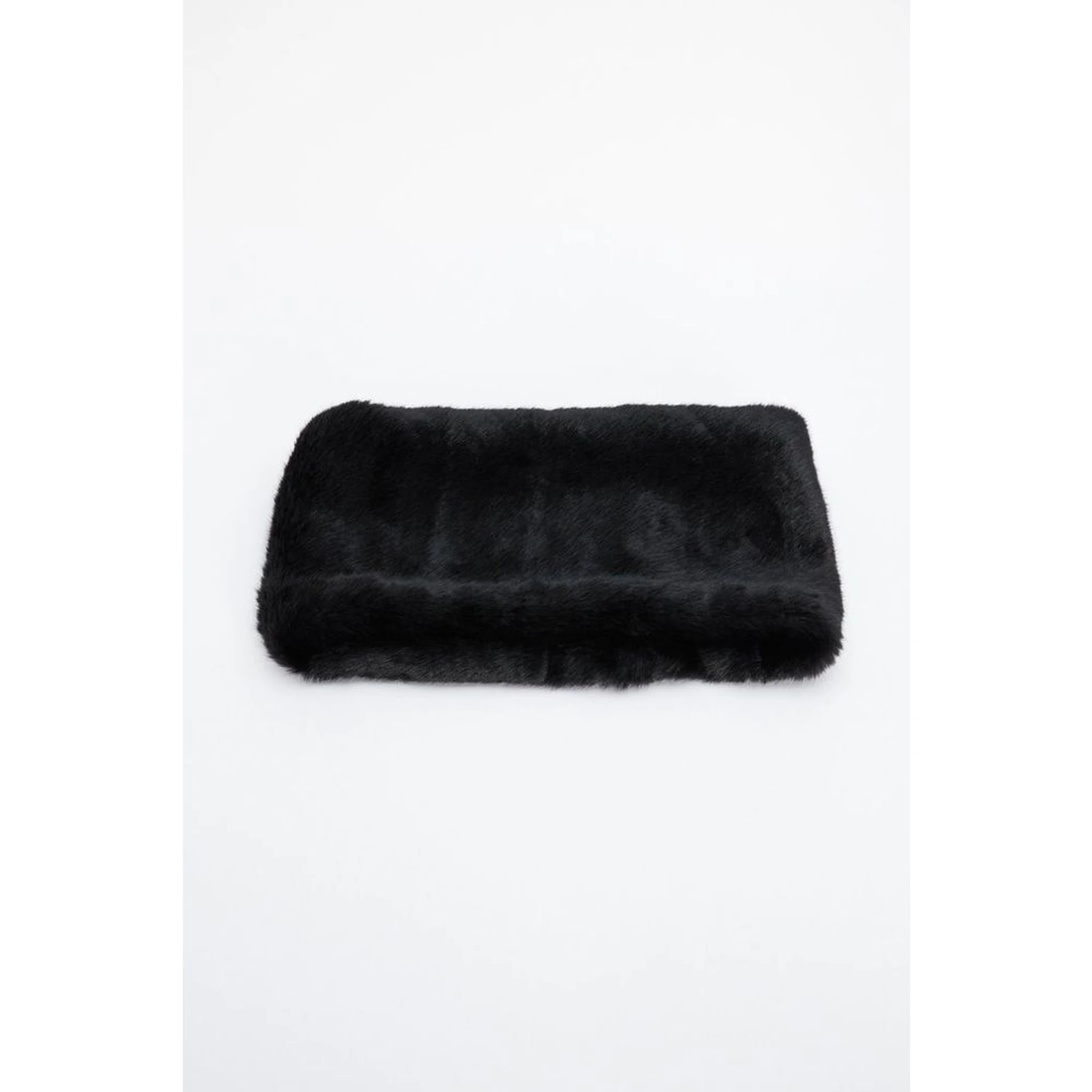 Black Modacrylic Scarf