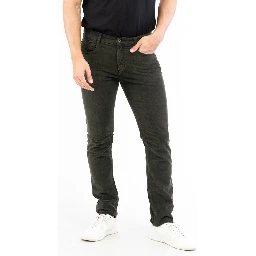 Bicolor Cotton Casual Pants