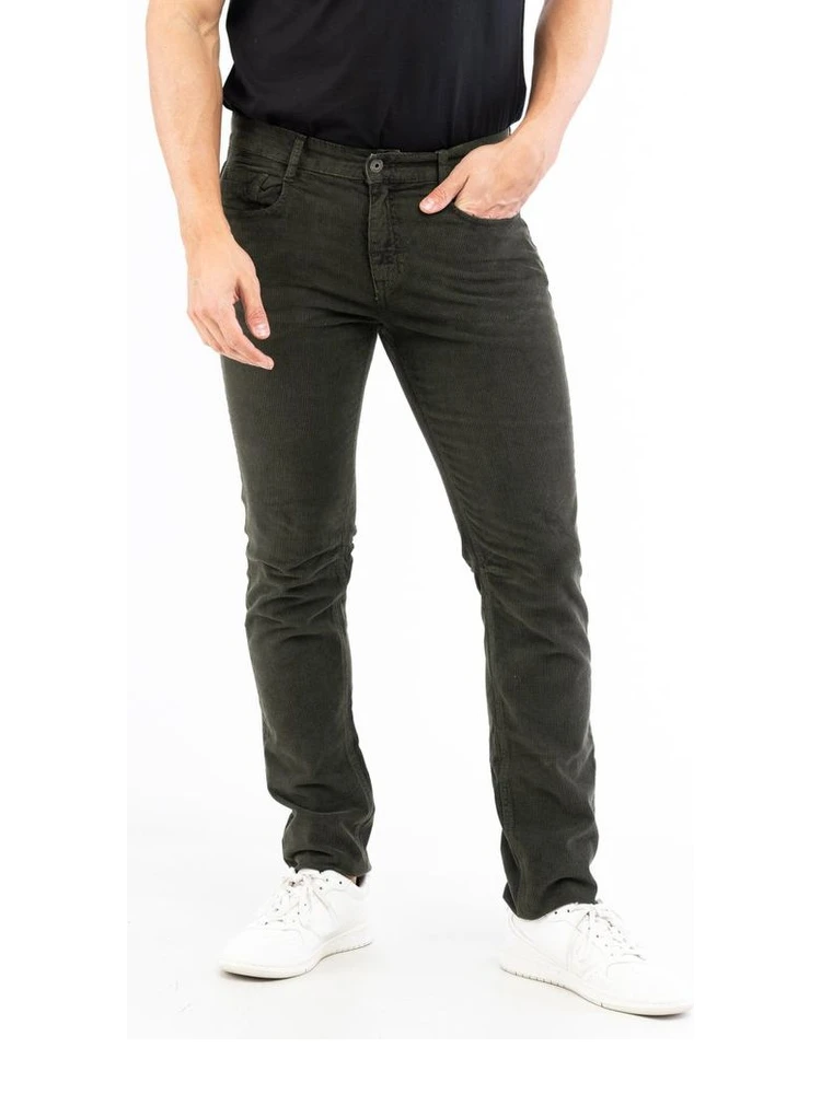 Bicolor Cotton Casual Pants