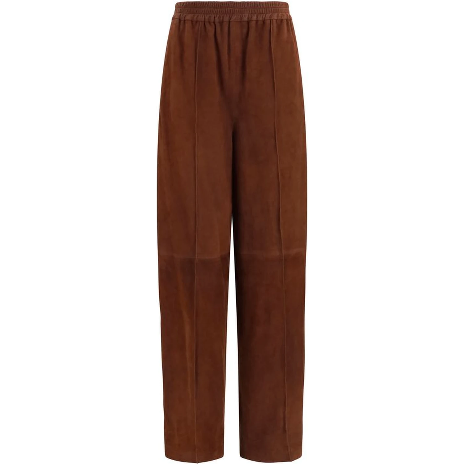 Brown Leather Casual Pants