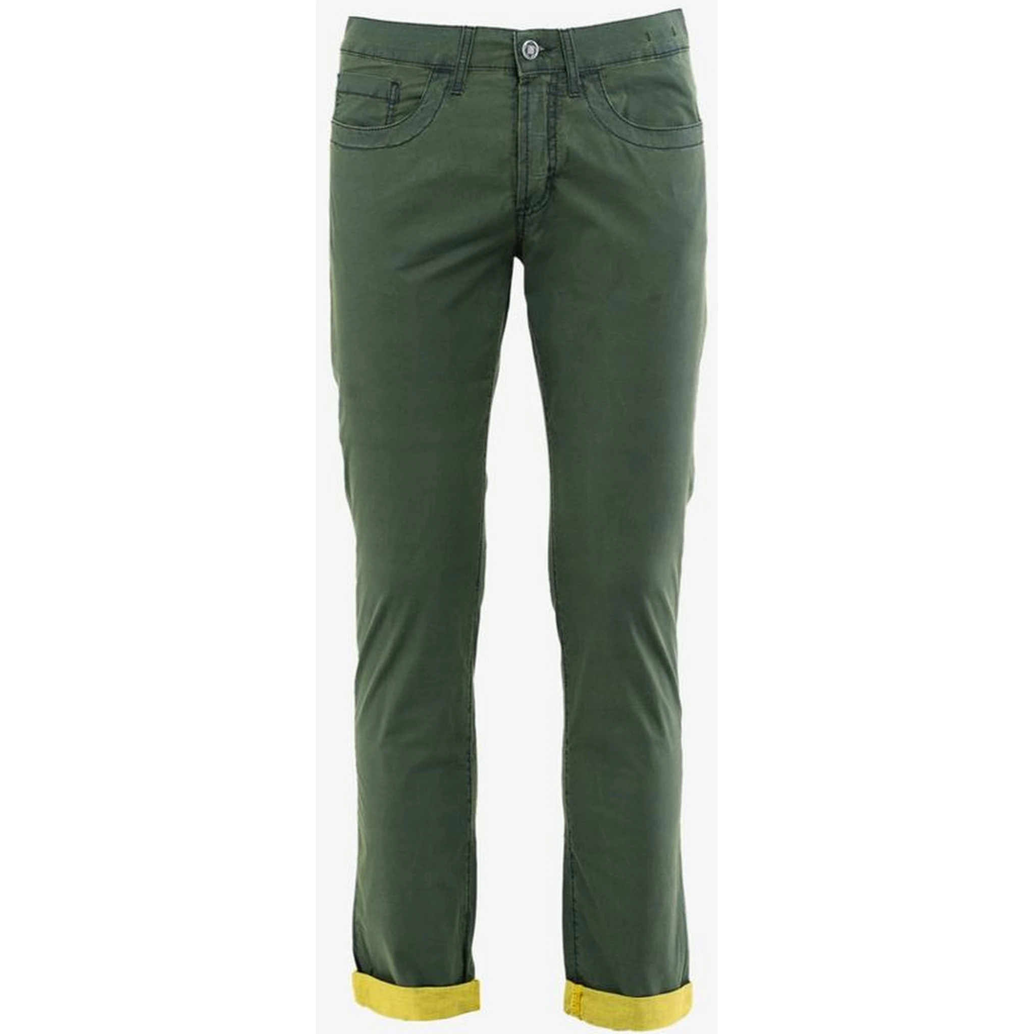 Bicolor Cotton Casual Pants