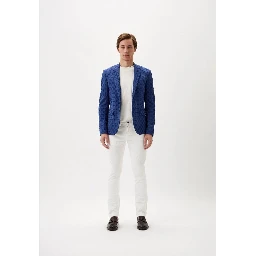 White Cotton Blazer