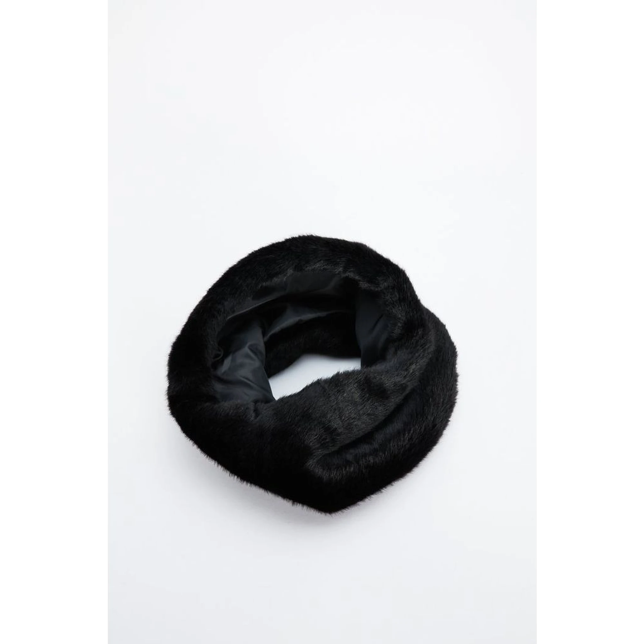 Black Modacrylic Scarf